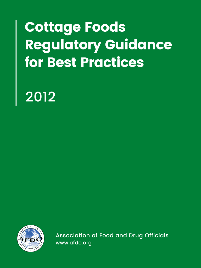 Cottage Food Laws and Guidance Association of Food and Drug Officials